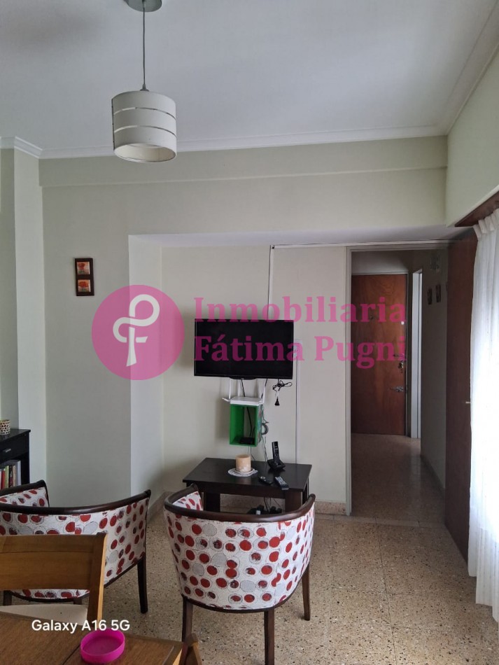 San Juan y Moreno - Departamento 2 ambientes lateral con muebles-  